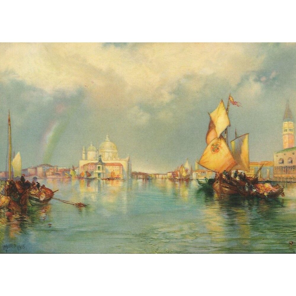 Vintage Calendar Print Venice Basilica 5x7